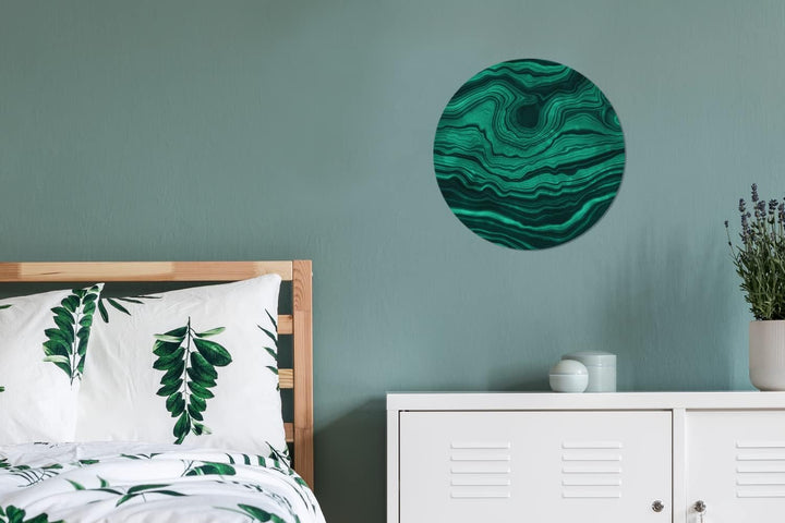 MuchoWow Wandbild Rund Wanddeko Deko Wohnzimmer Bilder 30x30 cm Achat - Edelsteine - Geode, 30x30 cm