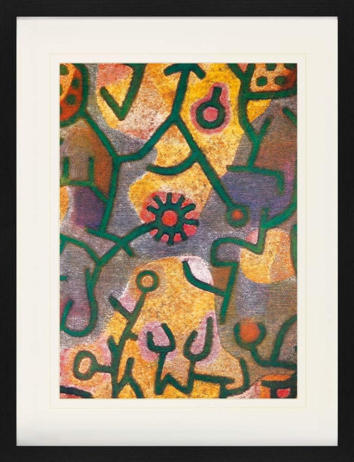 1art1 Paul Klee Poster Flora Am Felsen, 1940 Gerahmtes Bild Mit Edlem Passepartout | Wand-Bilder | I