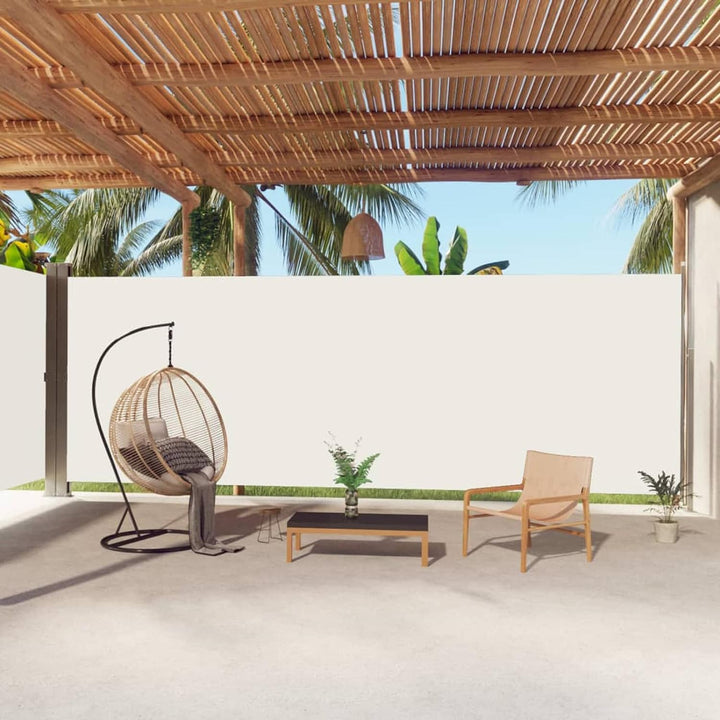Tidyard Ausziehbare Seitenmarkise, Sichtschutz, Windschutz, Wasserdicht, Sonnenschutz, Markise für B