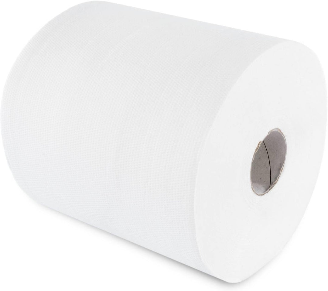 Hypafol Handtuchrolle aus Zellstoff | 2-lagig, 6 Rollen, hochweiss,20 x 23,5 cm, Ø19 cm |mit bequeme