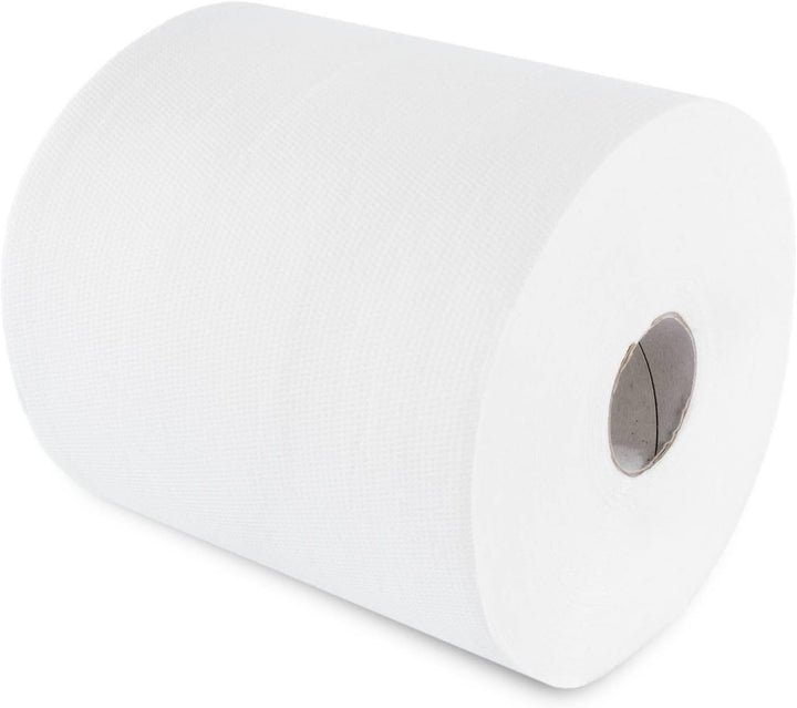 Hypafol Handtuchrolle aus Zellstoff | 2-lagig, 6 Rollen, hochweiss,20 x 23,5 cm, Ø19 cm |mit bequeme