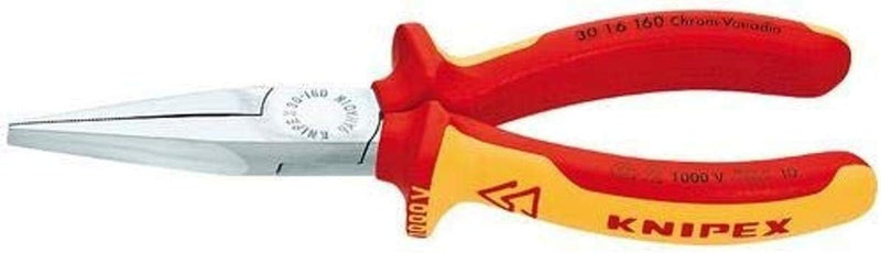 Knipex 3016160 Spitzzange mit Flach Tipps, 1000 Volt spezifische, 15,9 cm