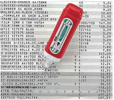 PENTEL Pentex ZLC31-W Korrekturstifte, feine Spitze, 12 ml, 6 Stück