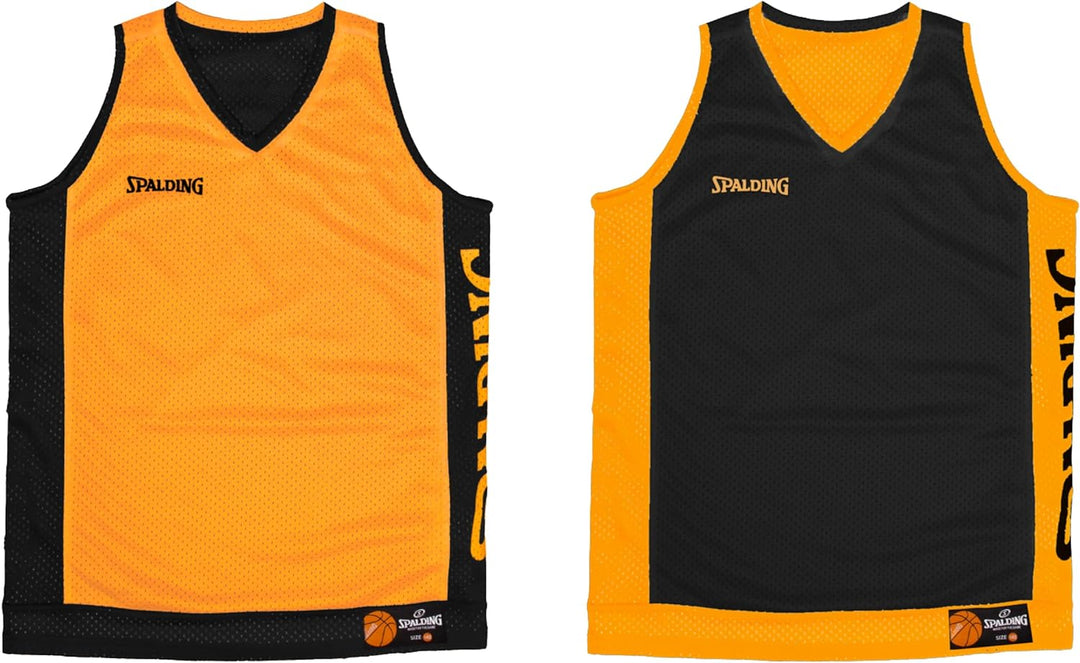 Spalding - Wende-Tank-Top - Basketball-Top - Mango-Sorbet/Schwarz - Grösse 140 - Sportbekleidung - B