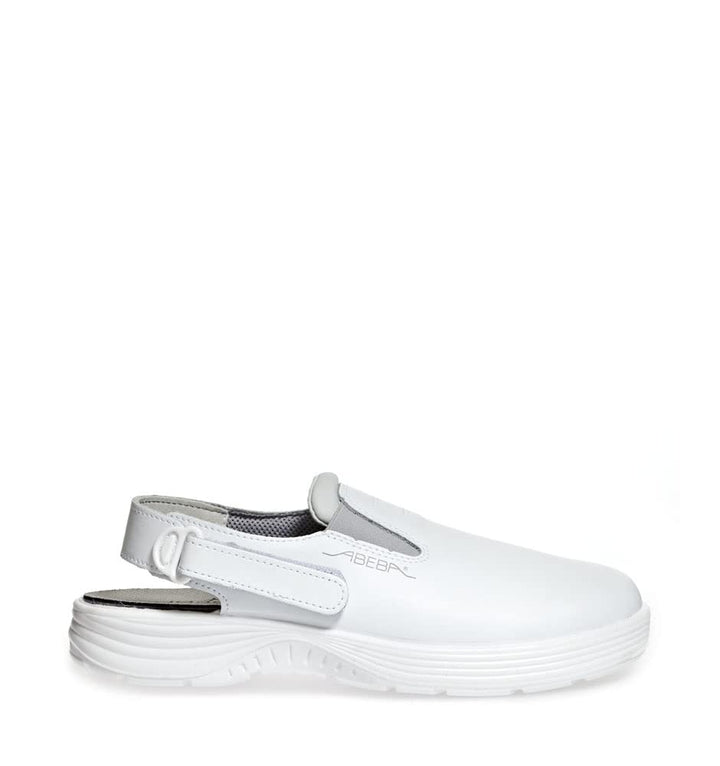 Abeba Clog 711130 - X-Light Glattleder weiss 37 EU, 37 EU