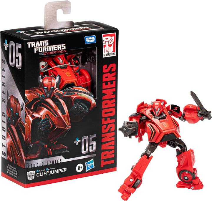 Transformers Studio Series Deluxe Kampf um Cybertron 05 Gamer Edition Cliffjumper Action-Figur, 11 c