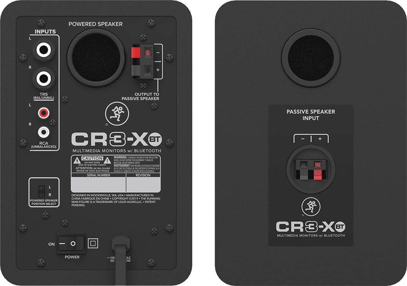 Mackie CR3-XBT 3 Inch Bluetooth New Version, 3 Inch Bluetooth New Version