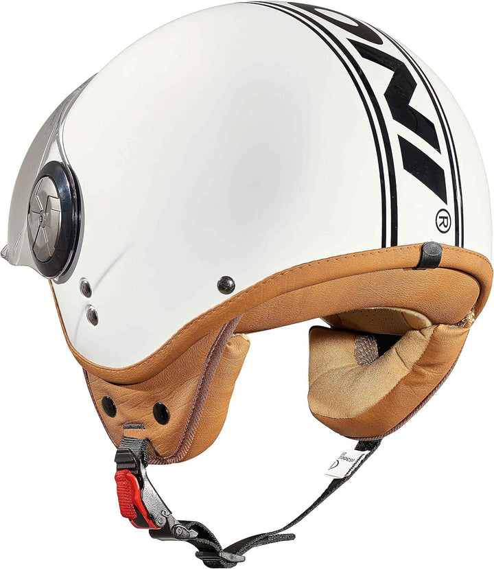 Cratoni Rollerhelm/E-Bike Helm Milano, White-Black Glossy, Gr. L (59-60 cm)