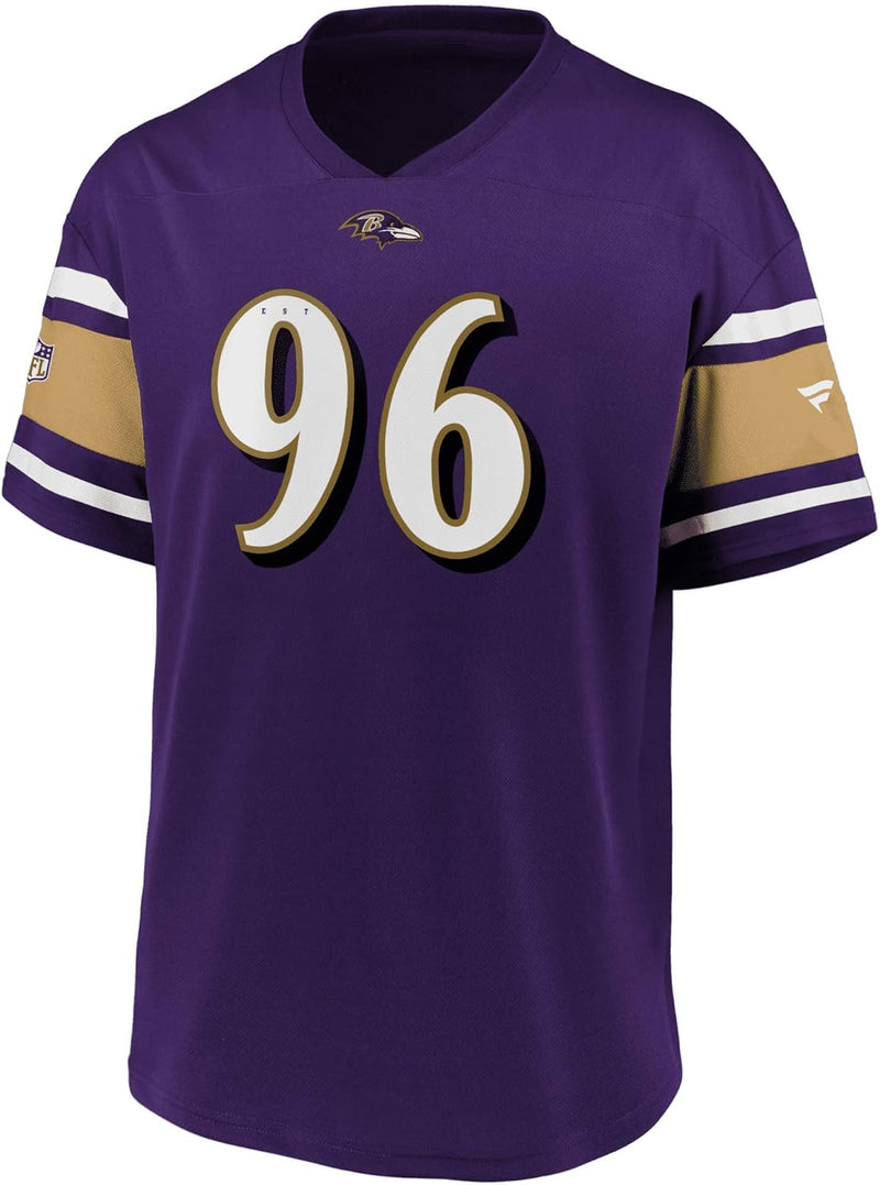 Fanatics Baltimore Ravens T-Shirt Jersey Fanshirt Supporter American Football lila - L