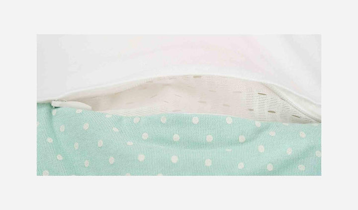 Träumeland S0100353 Babyschlafsack LIEBMICH 3 teilig Set Pünktchen mint, Grösse 56/62, mehrfarbig