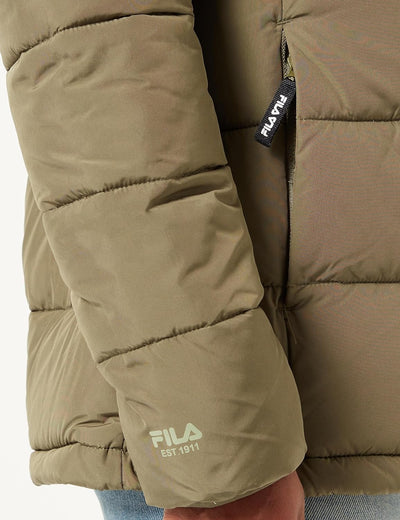 FILA Damen Birkenfeld Light Padded Jacket L Olive Night, L Olive Night