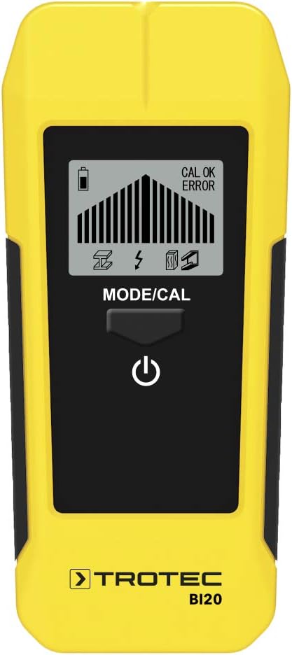 TROTEC Ortungsgerät BI20 – Kabelfinder, Leitungsfinder für Wand – Detektionstiefe von Stromleitung b