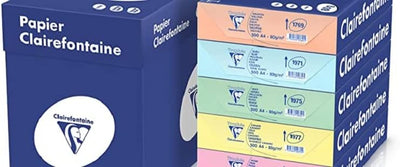 Clairefontaine 1882C - Ries Druckerpapier / Kopierpapier Trophee, Pastell Farben, DIN A3, 80g, 500 B