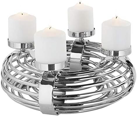 Fink - Adventskranz - Ventura - Metall - Silber - Ø 60 cm