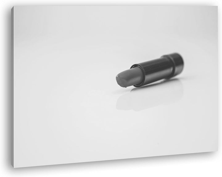 deyoli erotischer roter Lippenstift Effekt: Schwarz/Weiss im Format: 80x60 als Leinwandbild, Motiv f