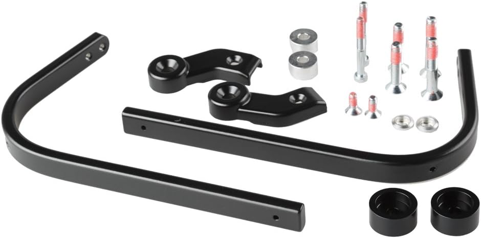 KOBRA Handprotektoren-Kit, schwarz, für Lenkerinnengewinde 6mm / 8mm, 1-Punkt Befestigung