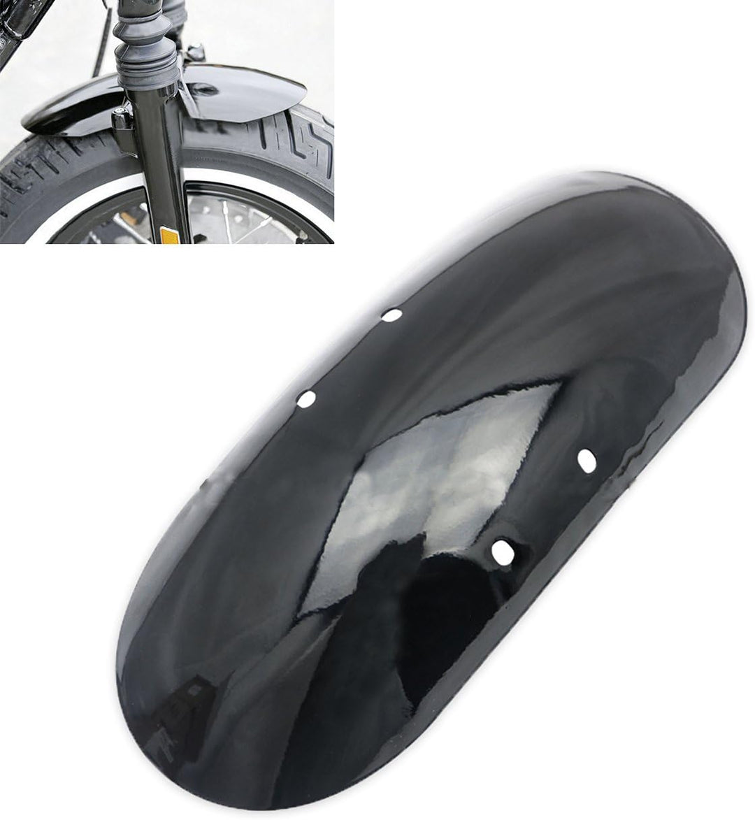 KATUR Motorcycle Short 13 5/8 "Frontfender Schwarz für Harley Davidson 48 Achtundvierzig XL1200X 201