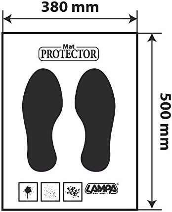 Lampa 40759 Mattenschutz aus Papier, 200 Stück