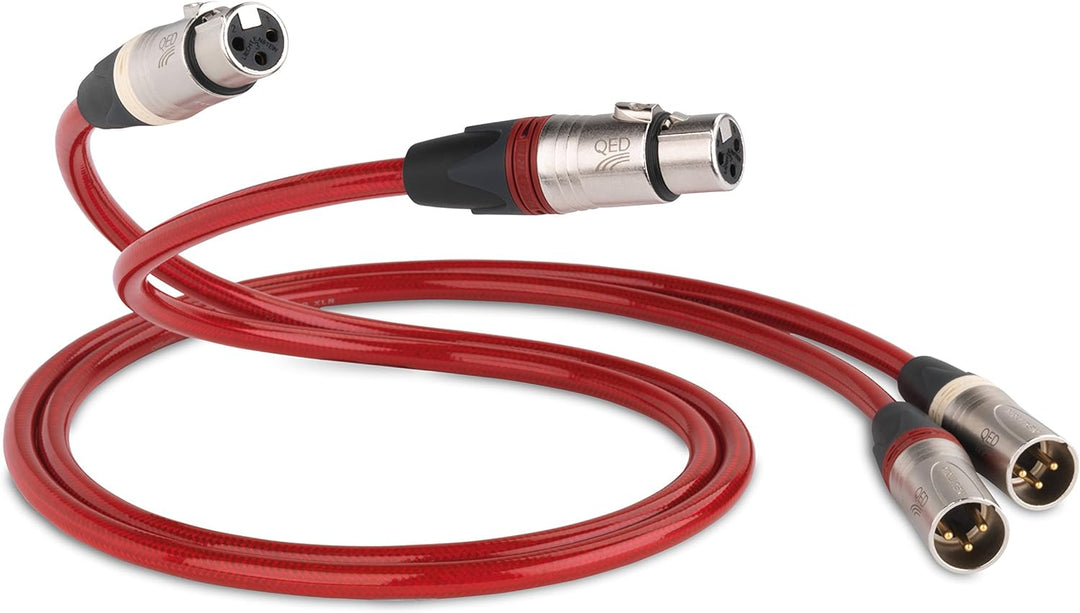 QED QE3280 Reference Evolution Audio-40 Kabel, 0.6m Rot