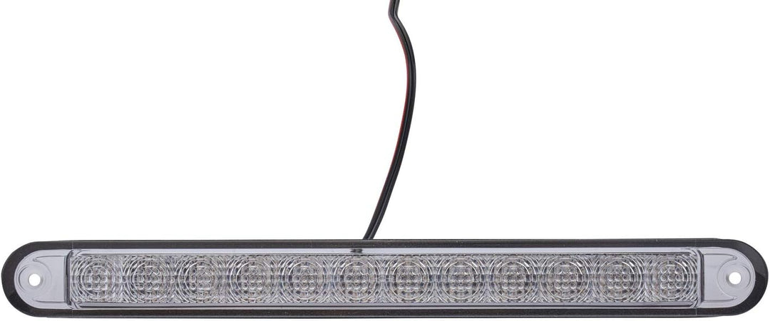HELLA - Zusatzbremsleuchte - LED - 12V - Einbau - Lichtscheibenfarbe: glasklar - LED-Lichtfarbe: rot
