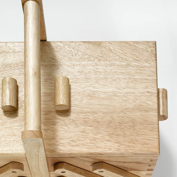 Prym 612545 Nähkasten/Nähkästchen aus hellem Holz, S