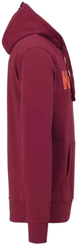 Kempa Herren Graphic Hoodie Sweatshirt, deep rot, M