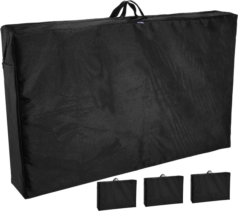 BRUBAKER 4er Pack Premium Schutztasche/Aufbewahrungstasche für Gartenstühle - Robustes Oxford 600D G