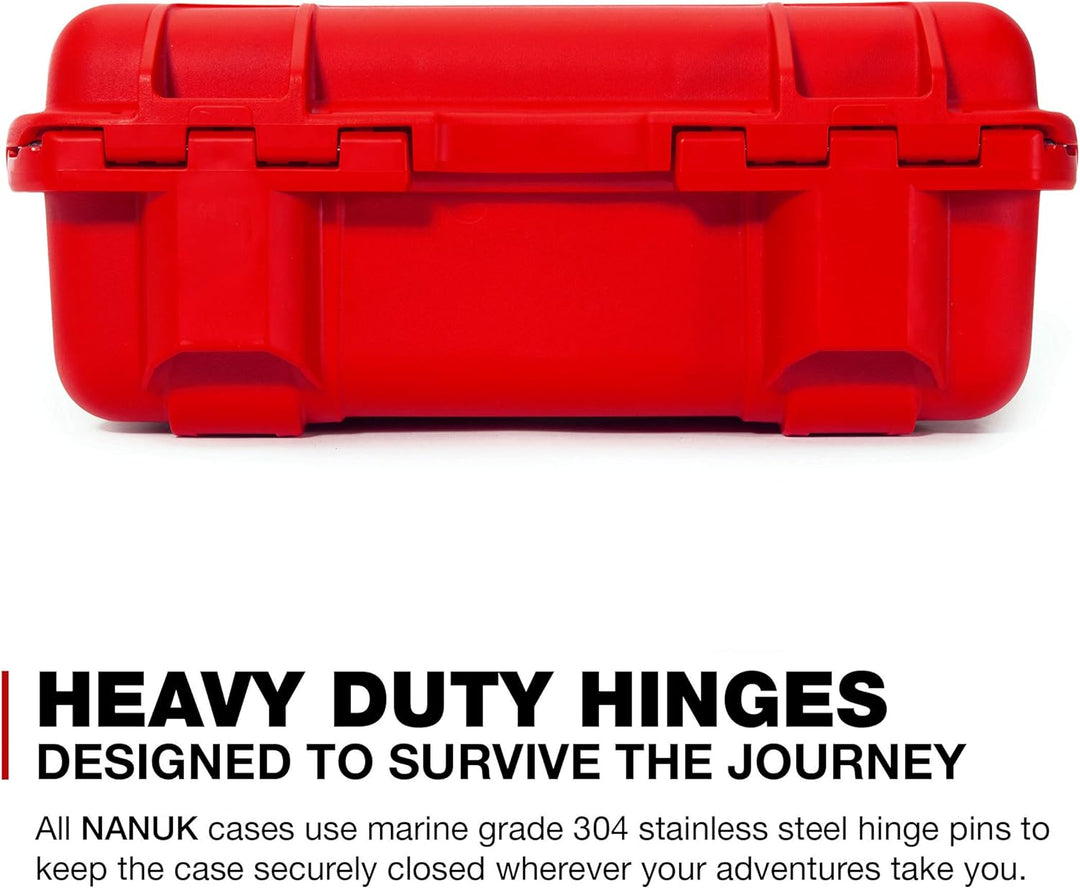 Nanuk 920 Wasserdichter Hartschalenkoffer Mit Plüschschaumeinlage - Rot Rot Würfelförmiger Schaumsto
