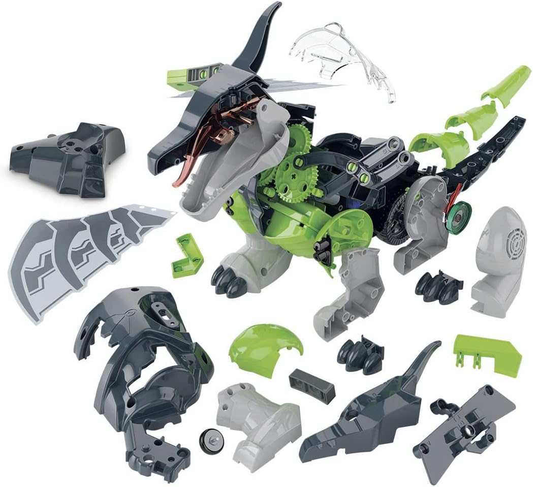 Clementoni 50682 Labor Robotik Mechanischer Drache Spielzeug Education für Kinder ab 8 Jahren Versio
