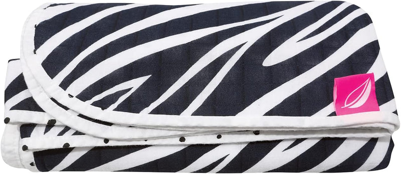 Mother hood Babydecke, 2-lagig, 95x110cm, vorgewaschen von Motherhood (Zebra dunkelblau), 056/168 95