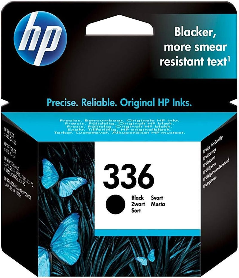 HP 336 Black Original Ink Cartridge Page Yield 220 (P/N C9362EE)