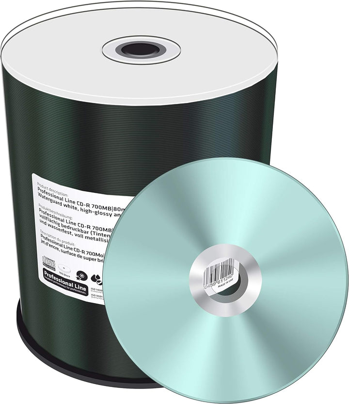 MediaRange Professional Line CD-R 700MB|80min 52-fache Schreibgeschwindigkeit, vollflächig bedruckba