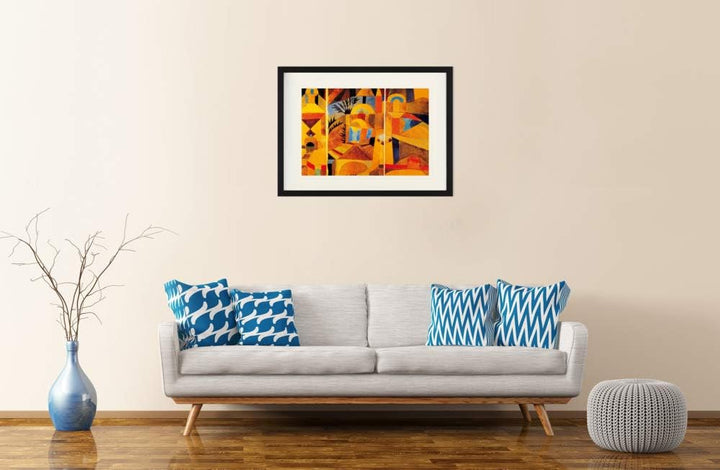 1art1 Paul Klee Poster Der Tempelgarten, 1920 Gerahmtes Bild Mit Edlem Passepartout | Wand-Bilder |