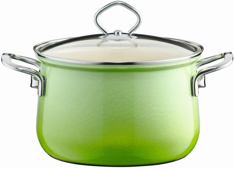 Riess, 0519-036, Starterset 4-TLG. NOUVELLE - SMARAGD, bestehend aus 2 x Fleischtopf mit Glasdeckel