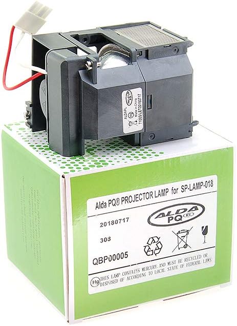Alda PQ-Premium, Beamerlampe/Ersatzlampe kompatibel mit SP-LAMP-018, 21 289, 456-7300 für Ask C110,