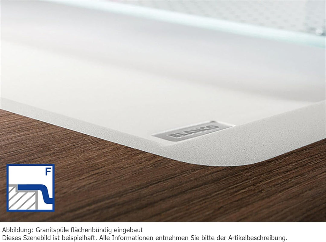 BLANCO METRA 45 S-F | SILGRANIT anthrazit | Einbauart: Flächenbündig | reversibel | mit Ablauffernbe