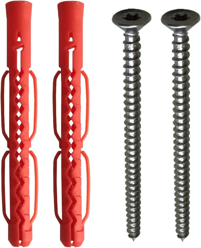 TIBU Eiche Holz Handlauf Geländer 0,3m - 6m, Länge 100 cm, Ende Radius gefräst und 2 gewinkelte Halt