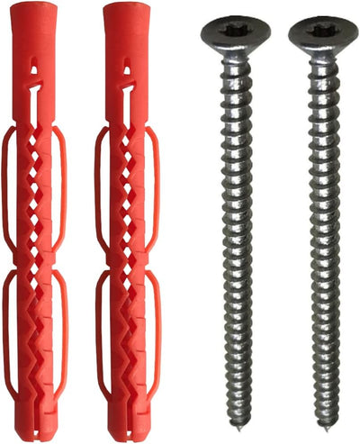 TIBU Eiche Holz Handlauf Geländer 0,3m - 6m, Länge 100 cm, Ende Radius gefräst und 2 gewinkelte Halt