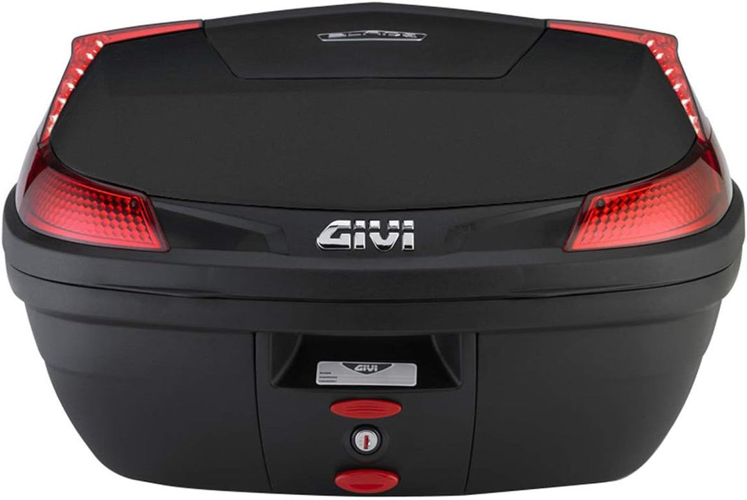 Givi B37N Blade Monolock Topcase mit Platte, Schwarz, TU EU, Schwarz