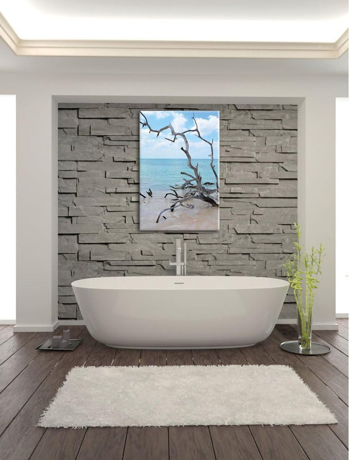Strand Meer Havanna Kuba, Format: 100x70 auf Leinwand, XXL riesige Bilder fertig gerahmt mit Keilrah
