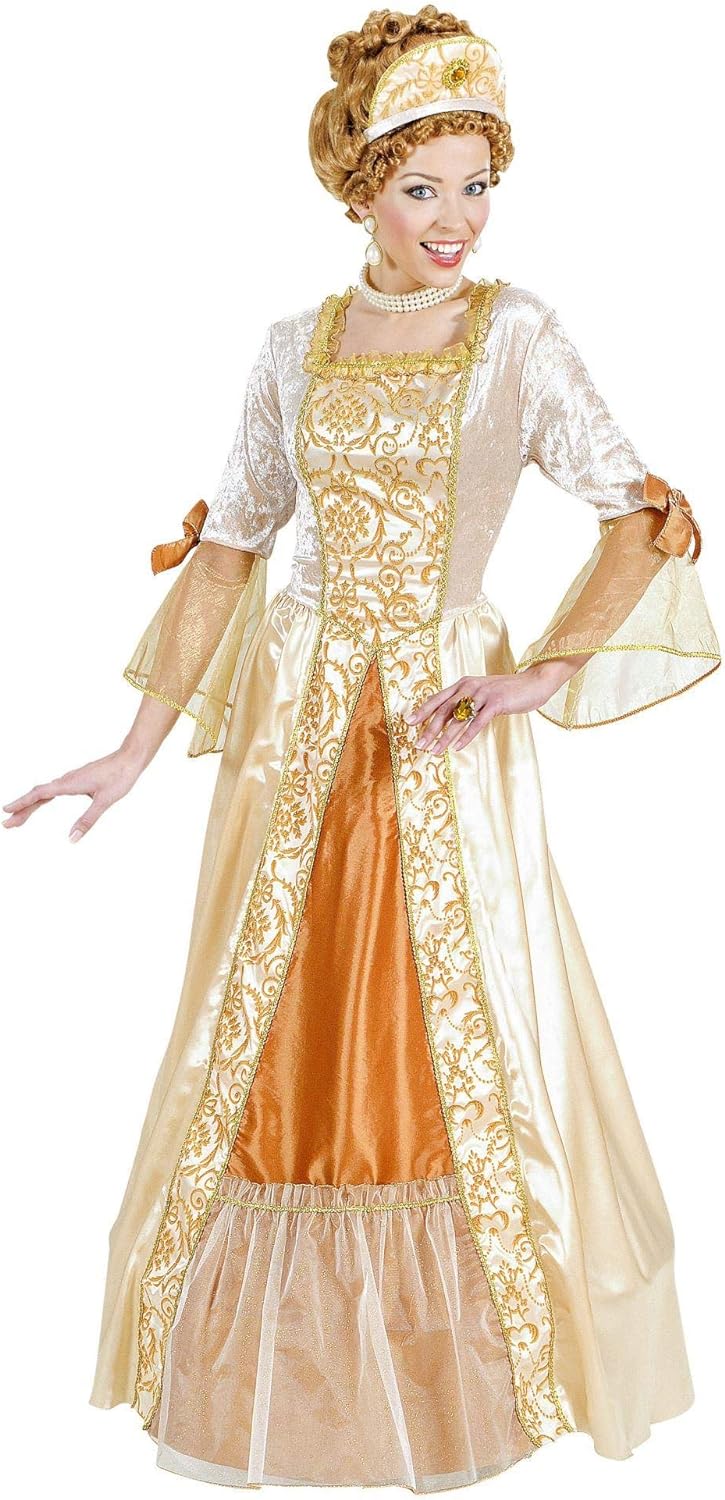"GOLDEN PRINCESS" (dress with wirehoop, headpiece) - (XL), XL