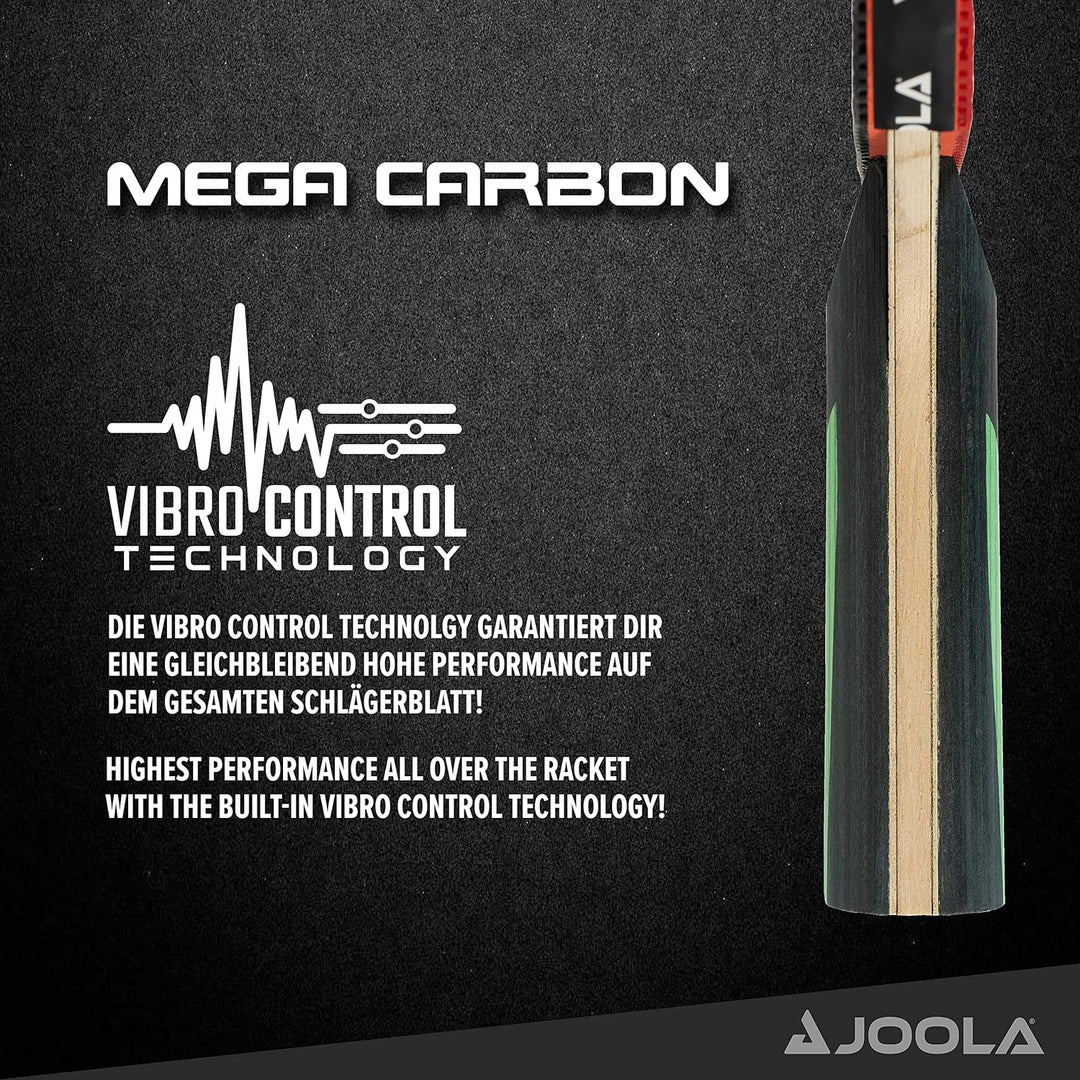 Joola TT-Schläger Mega Carbon Tischtennisset, 2,0 MM Schwamm & Tischtennis Reinigungsset PRO Cleaner