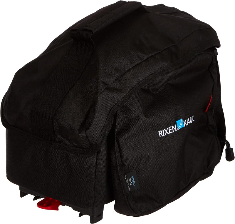 KlickFix 561205 Unisex Farradtasche Rackpack 1 Plus für Rackt Gepäckträgertasche, Schwarz, 28 x 35 x