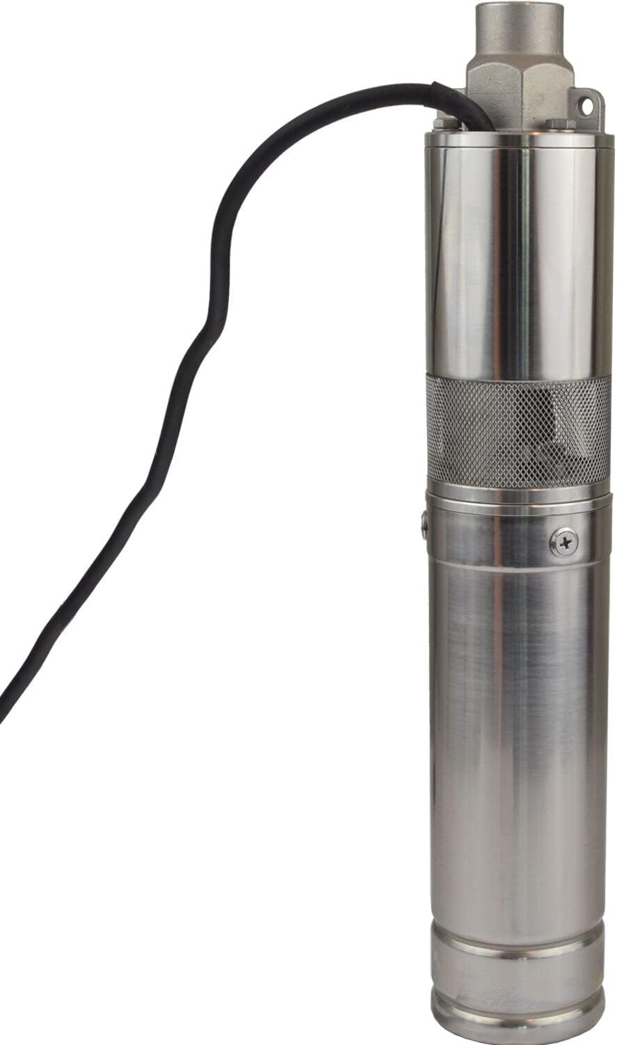 Agora-Tec® 3 Zoll Brunnenpumpe Screw SOLAR DC 80W-0.3-7-12V mit MPPT optimierten Solarladeregler für