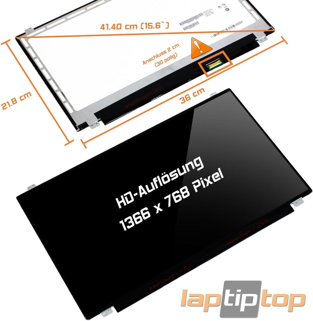 Laptiptop 15,6" LED Display Glossy passend für Lenovo Ideapad 330-15AST 81D6 Bildschirm WXGA HD