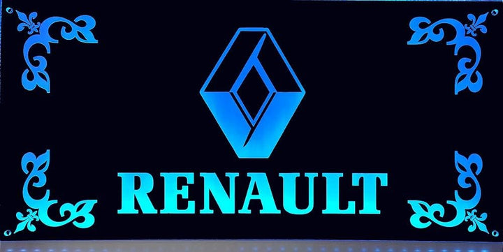 LED Schild kompatibel mit Renault 30x15cm USB-Anschluss ✓ LED-Beleuchtung ✓ Lasergraviert | Edles be