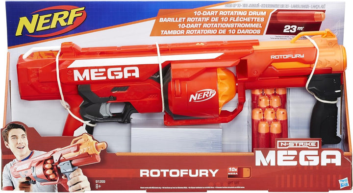 NERF Hasbro B1269EU4 - N-Strike Elite MEGA RotoFury, Spielzeugblaster