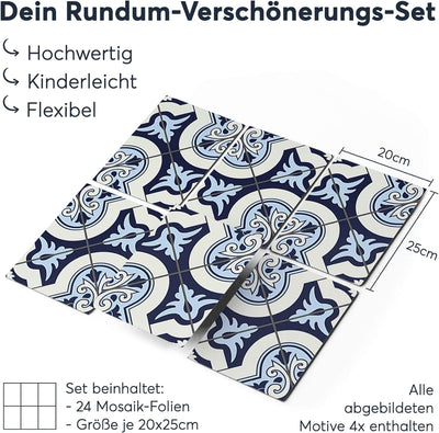 CREATISTO Klebefliesen Stickerfliesen Fliesenfolie - Stylische Sticker Aufkleber für Fliesen I Klebe
