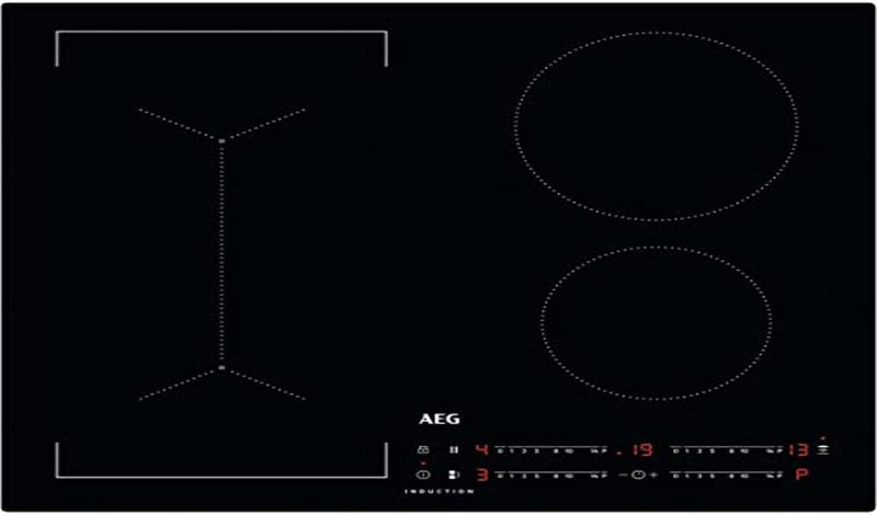 AEG IKB64443IB MaxiSense® Induktionskochfeld 60 cm 4 Kochzonen mit Brückenfunktion und kratzfester O