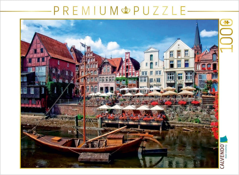 CALVENDO Puzzle Lüneburg und Lüneburger Heide 1000 Teile Lege-Grösse 64 x 48 cm Foto-Puzzle Bild von